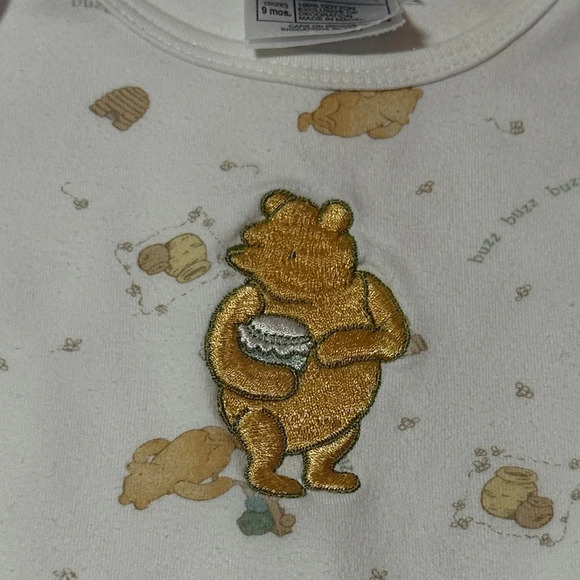 Disney Baby - short sleeve Onesie Bodysuit - Winnie the Pooh Pattern - Picture 3 of 4